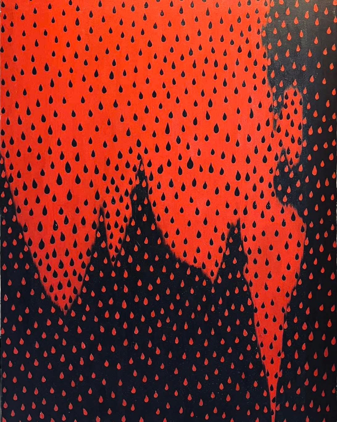 Black Dots, Red Dots, by Aung Myint