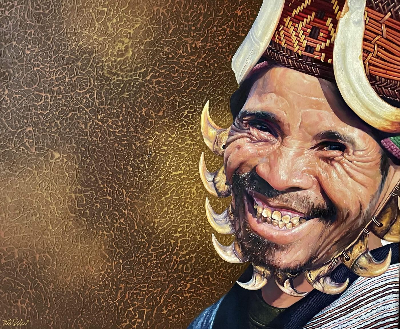 Laughing Elder, by Tin Win