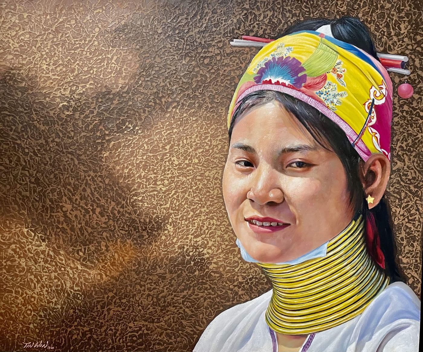 Padaung Portrait, by Tin Win